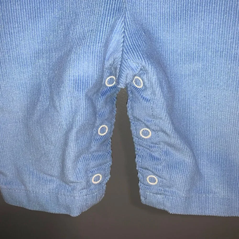 Health-Tex Infants 3m Romper Overalls Circus Blue Corduroy